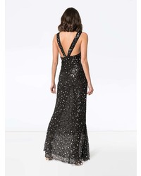 ATTICO Star And Sparkle Embellished Maxi Dress