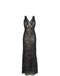 ATTICO Star And Sparkle Embellished Maxi Dress