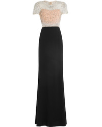 Jenny Packham Two Tone Gown With Crystal Embellished Bodice