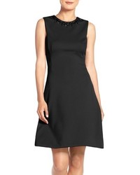 Maggy London Embellished Scuba Fit Flare Dress