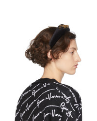 Versace Black Safety Pin Headband