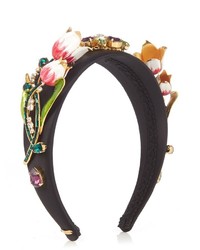 Dolce & Gabbana Citta Floral Embellished Headband
