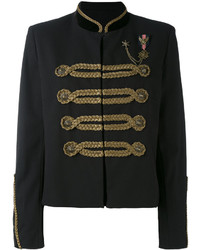 The Kooples Braid Embellished Cropped Jacket