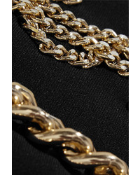 Moschino Dollar Sign Chain Embellished Crepe Jacket