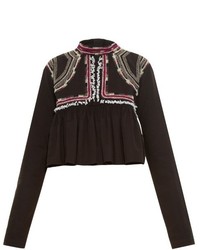 Isabel Marant Sachi Embellished Pleated Jacket
