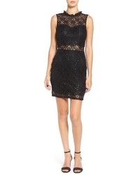 Speechless Embellished Lace Body Con Dress