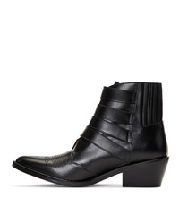 Toga Pulla Black Four Western Boots
