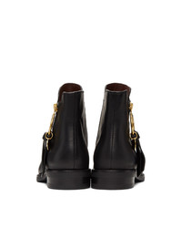 See by Chloe Black Zip Ankle Boots