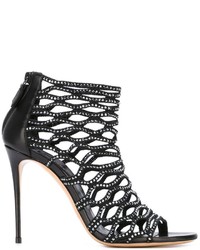 Casadei Embellished Cut Out Booties