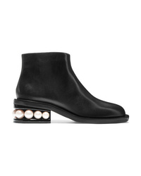 Nicholas Kirkwood Casati Embellished Leather Ankle Boots