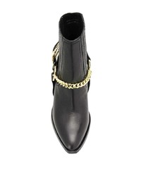 Versace Jeans Couture Chain Embellished Ankle Boots