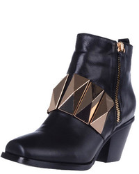 Choies Heeled Ankle Boots With Big Studs