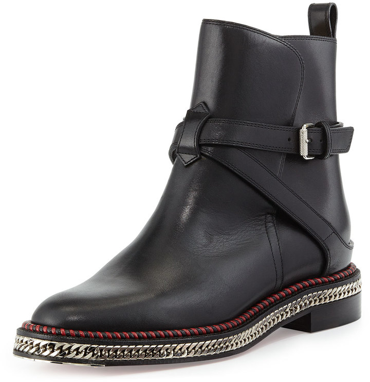 Christian Louboutin Chain Midsole Red Sole Ankle Boot | Where to ...