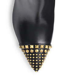 Gucci Coline Studded Leather Booties