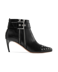 Alexander McQueen Embellished Leather Ankle Boots