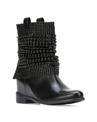 Schutz Embellished Wedge Ankle Boots