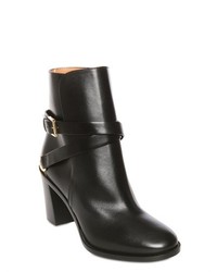 Fratelli Rossetti 80mm Belted Calf Leather Ankle Boots