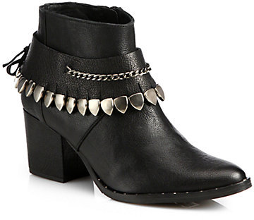 Freda Salvador Comet Chained Leather Ankle Boots | Where to buy & how