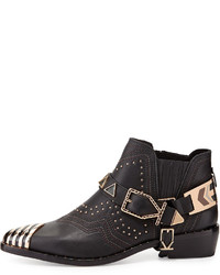 Ivy Kirzhner Santa Fe Leather Ankle Boot Black