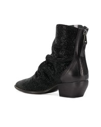 Strategia Metallic Embellished Ankle Boots
