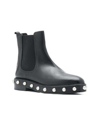 RED Valentino Pearl Embellished Ankle Boots