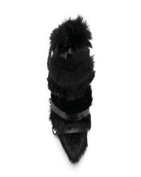 Frankie Morello Rabbit Fur Detail Boots