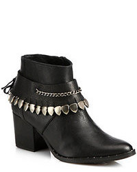 Freda Salvador Comet Chained Leather Ankle Boots