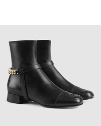 Gucci Soho Leather Ankle Boot