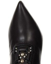 Givenchy Stud Embellished Lace Up Leather Ankle Boots