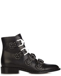 Givenchy Stud Embellished Leather Ankle Boots