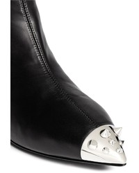 Giuseppe Zanotti Design Stud Toe Cap Leather Ankle Boots