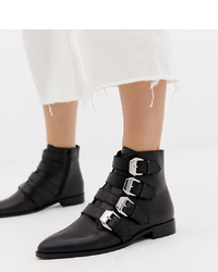 ASOS DESIGN Wide Fit Alissa Leather D Boots