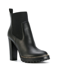 Sergio Rossi Zip Embellished Ankle Boots