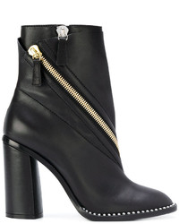 Casadei Zip Embellished Ankle Boots