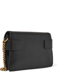 Gucci Broadway Embellished Leather Shoulder Bag Black