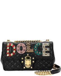 Dolce & Gabbana Lucia Dolce Embellished Shoulder Bag