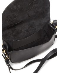 Sophie Hulme Mini Barnsbury Embellished Leather Saddle Bag
