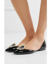 Roger Vivier Dorsay Patent Leather Point Toe Flats