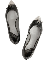 Karl Lagerfeld Kballerina Embossed Patent Leather Ballet Flats