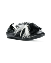 Lanvin Pearl Embellished Ballerina Shoes