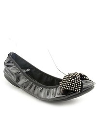 Wanted Glitter Black Ballet Flats Shoes