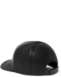 Neil Barrett Embellished Leather Baseball Cap