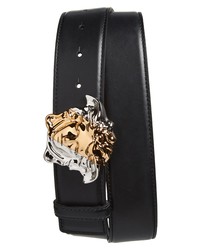 Versace Bicolor Medusa Head Leather Belt