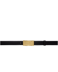 Versace Black And Gold Springsummer 20 License Plate Belt