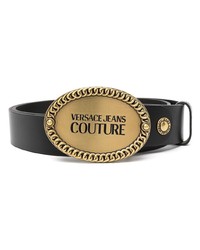 VERSACE JEANS COUTURE Embossed Logo Buckle Belt