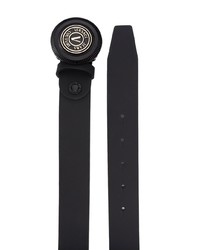VERSACE JEANS COUTURE Embossed Logo Leather Belt