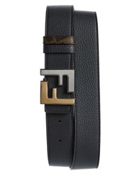 Fendi Ff Leather Reversible Belt