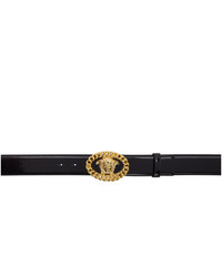 Versace Gold And Black Medusa Chain Belt
