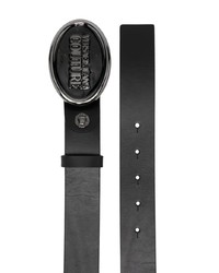 VERSACE JEANS COUTURE Logo Buckle Leather Belt