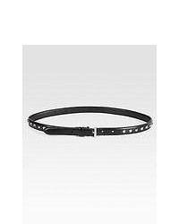 Prada Studded Leather Belt Black